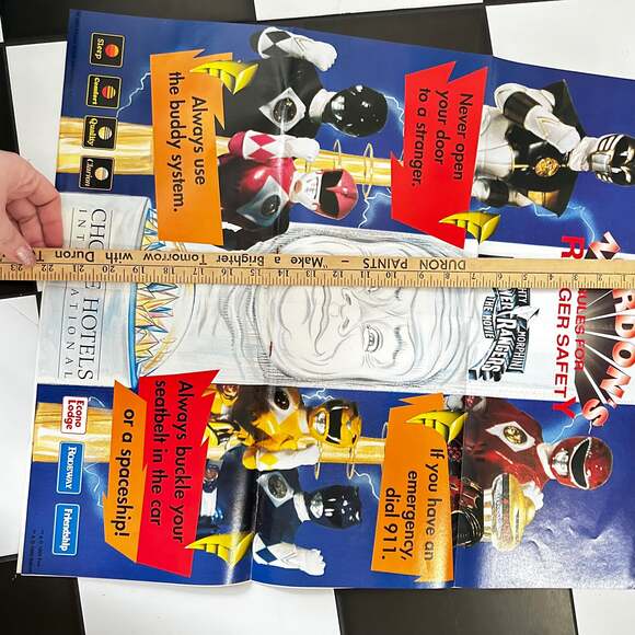 MIGHTY MORPHIN POWER RANGERS ZORDON'S RULES poster and coloring book - Picture 5 of 11